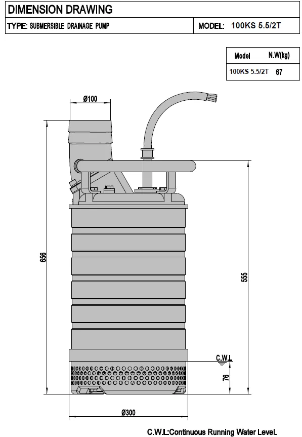 αντλία-αποστράγγισης-εργοταξιακή-100KS-5.5-2T-5.5KW-3