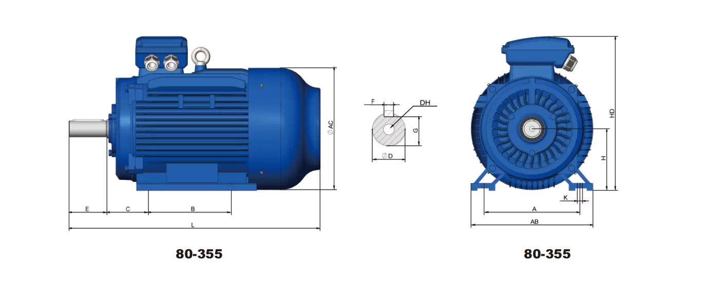 τριφασικός-ηλεκτροκινητήρας-IE2-CI-225S-4-5-(B3)