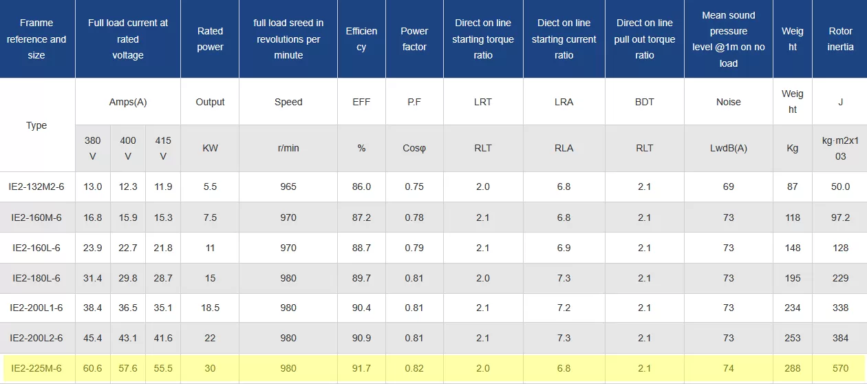 τριφασικός-ηλεκτροκινητήρας-IE2-CI-225Μ-6-4