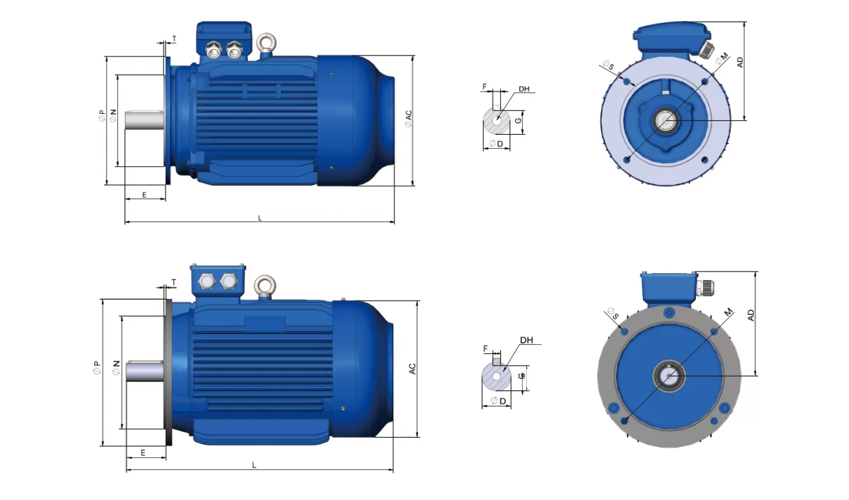 τριφασικός-ηλεκτροκινητήρας-IE3-CI-225M-4-7-(B5)