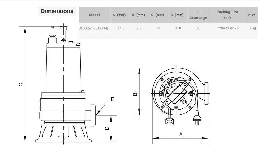 υποβρύχια-αντλία-λυμάτων-με-κοπτήρα-MGA50-1.1-2MC-2